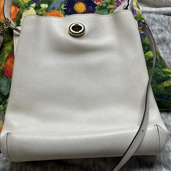 Coach Charlie Bucket Polished Pebbled Leather Crossbody Bag - Picture 6 of 16